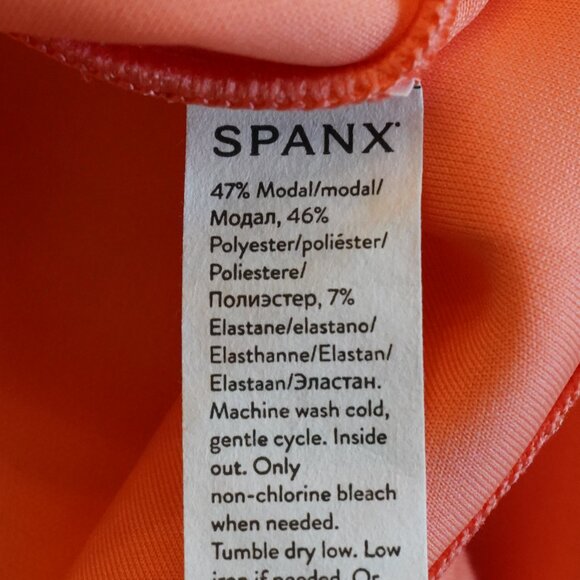 NWT, Spanx, Air Essentials Cinched T-Shirt Dress, Sunset Peach - Picture 7 of 8